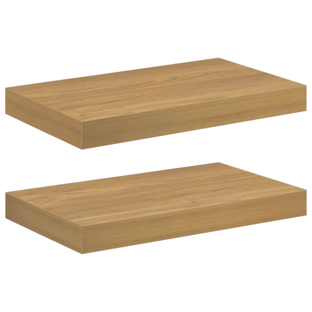 Sieninė lentyna Sieninis 2 vnt. Ruda 40 x 23,5 x 3,8 cm