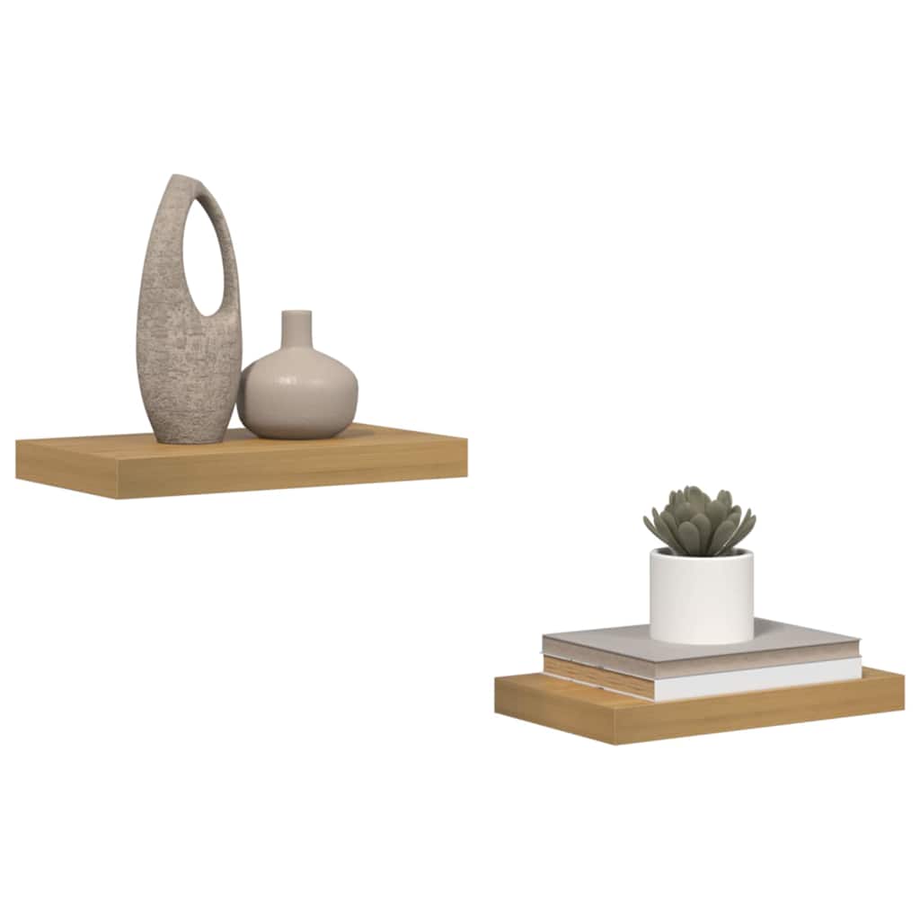 Sieninė lentyna Sieninis 2 vnt. Ruda 40 x 23,5 x 3,8 cm