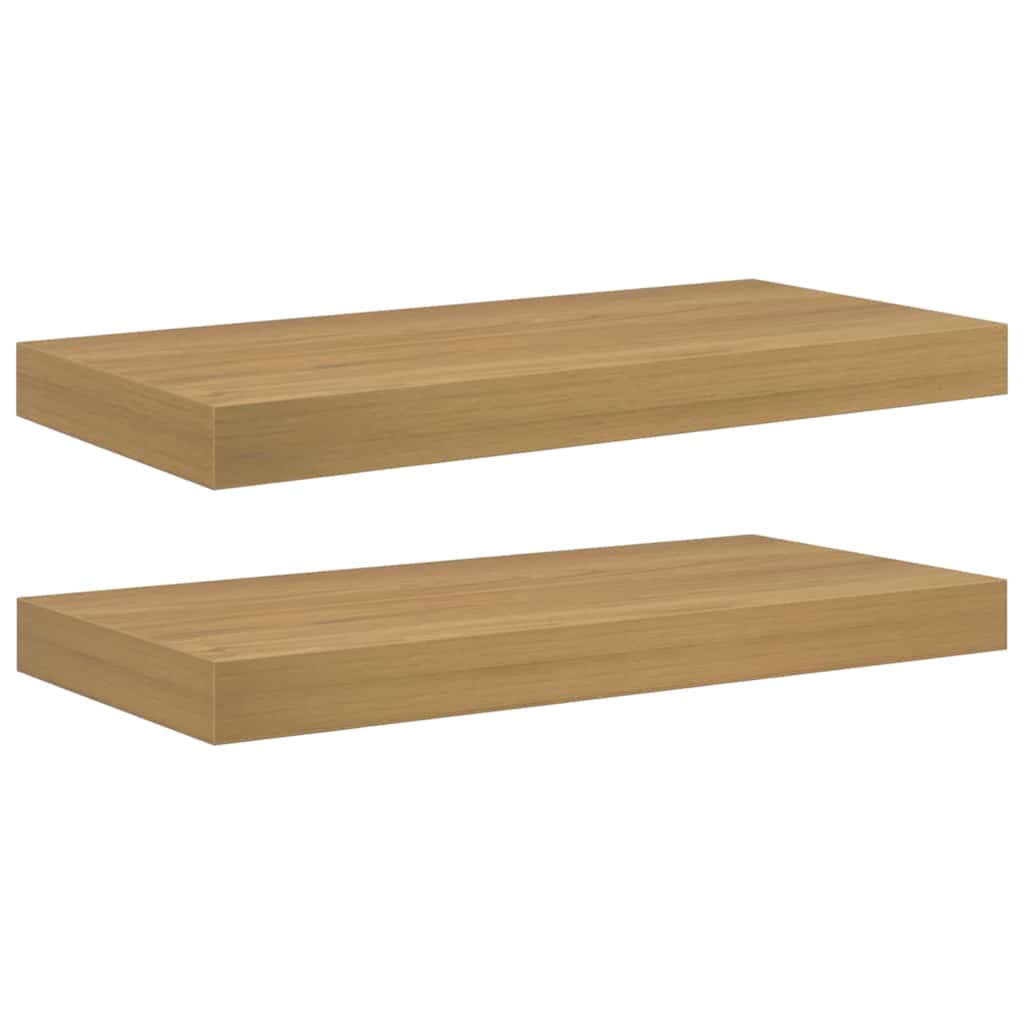 Sieninė lentyna Sieninis 2 vnt. Ruda 50 x 23,5 x 3,8 cm