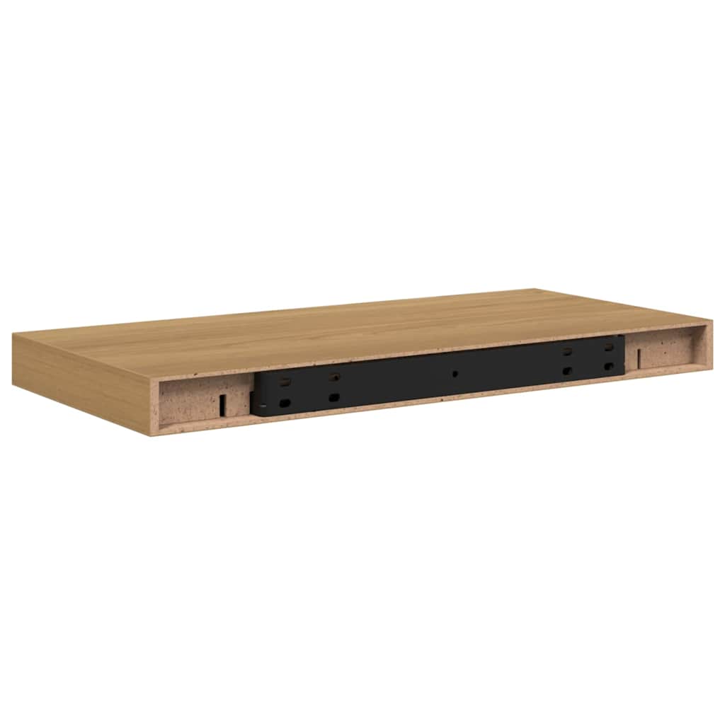 Sieninės lentynos 2 pcs Ruda 50 x 23,5 x 4 cm Apdirbta mediena