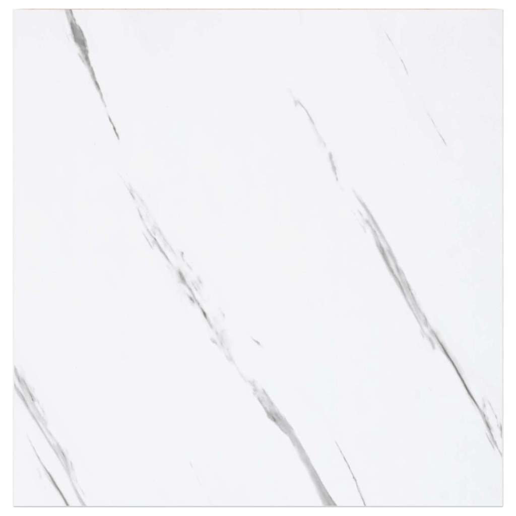 Sieninės lentynos 2 pcs Balti marmuro 23 x 23,5 x 4 cm