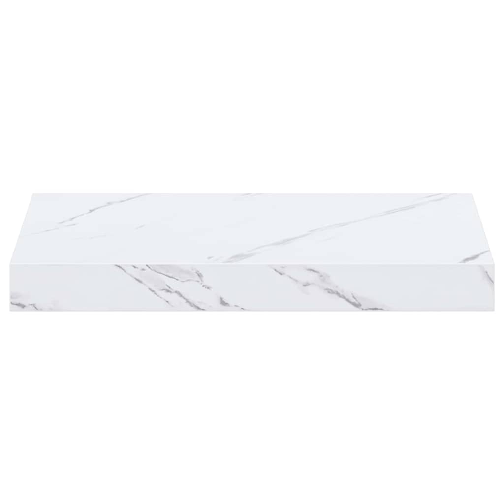 Sieninė lentyna 4 pcs Balti marmuro 40 x 23,5 x 4 cm