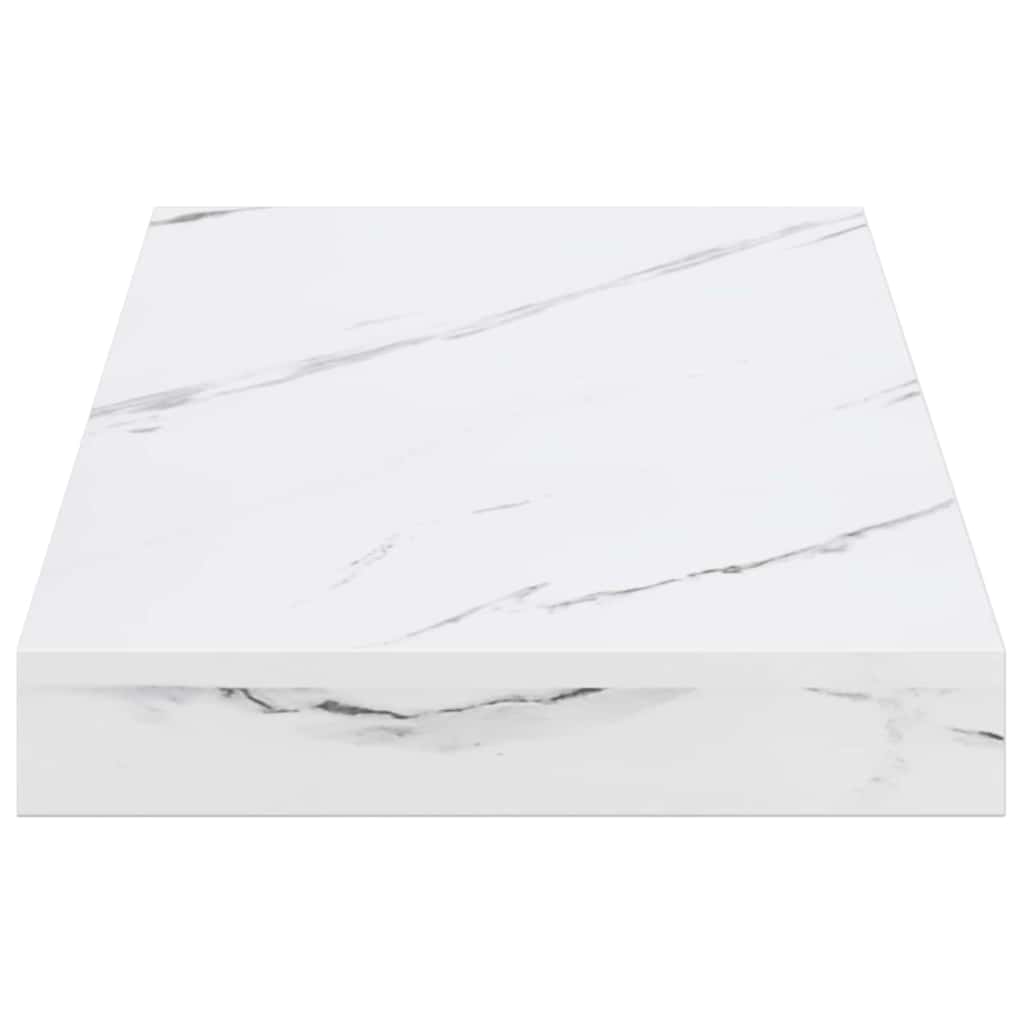 Sieninė lentyna 4 pcs Balti marmuro 50 x 23,5 x 4 cm