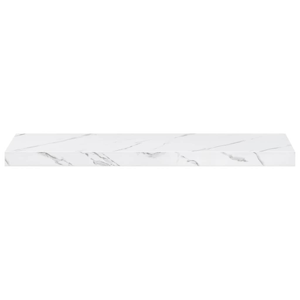 Sieninės lentynos 4 pcs Balti marmuro 80 x 23,5 x 4 cm
