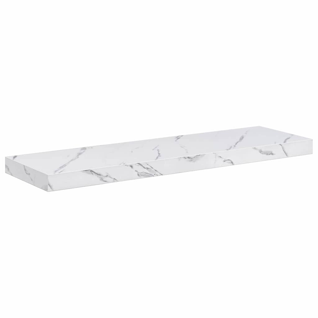 Sieninės lentynos 4 pcs Balti marmuro 90 x 23,5 x 4 cm