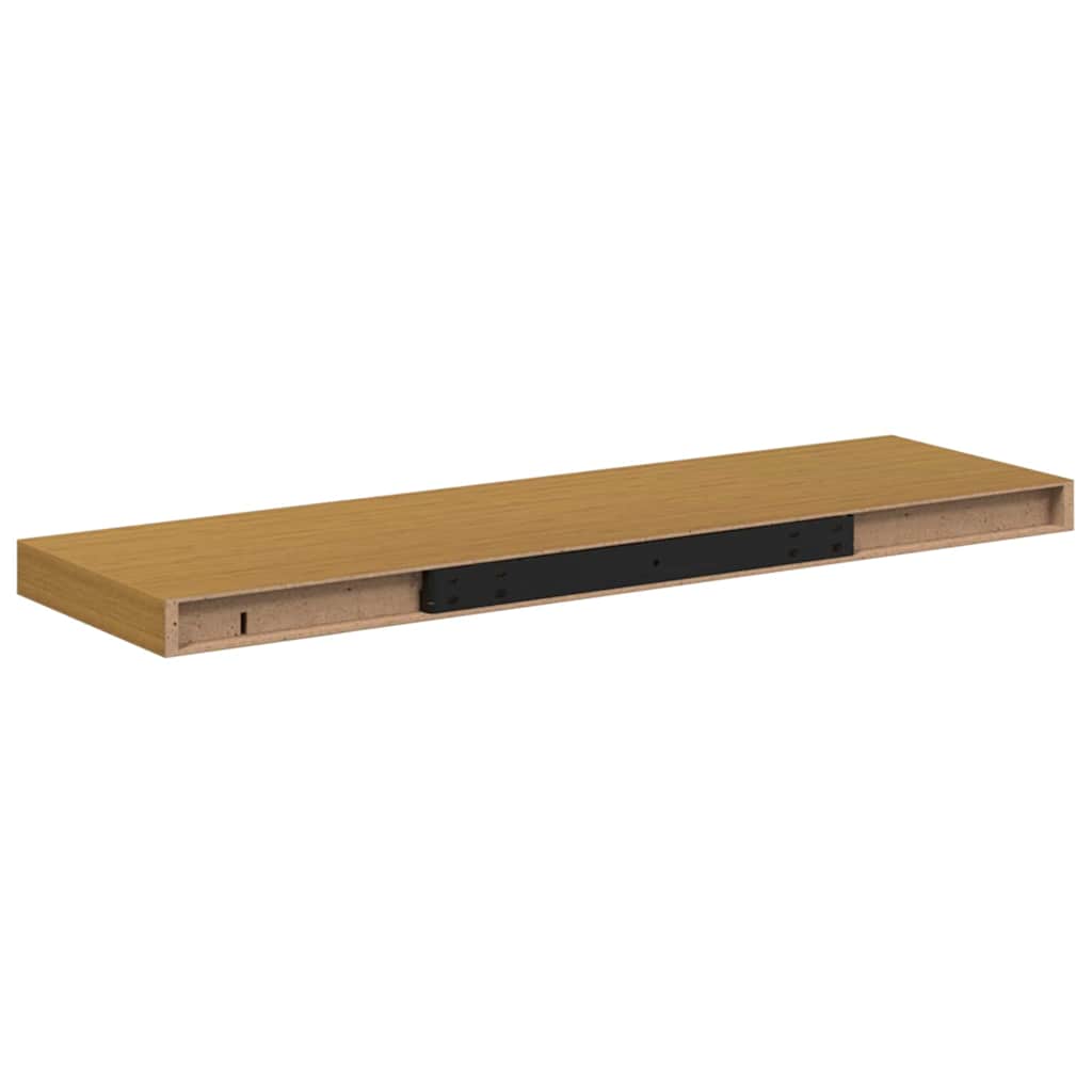 Sieninė lentyna 4 pcs Smėlio 90 x 23,5 x 4 cm Apdirbta mediena