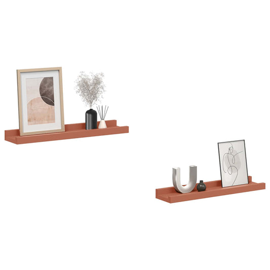 Sieninės lentynos 2 pcs Raudona 40 x 9 x 3 cm Apdirbta mediena