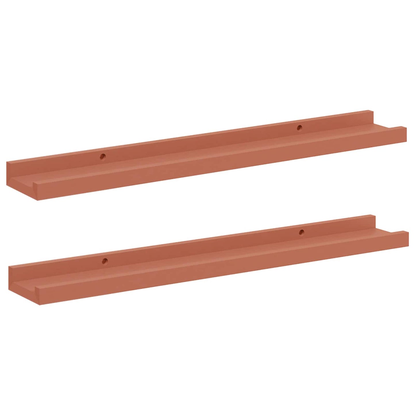 Sieninė lentyna 2 pcs Raudona 60 x 9 x 3 cm Apdirbta mediena