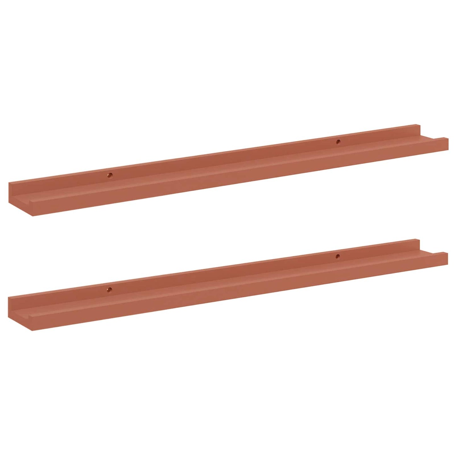 Sieninė lentyna 2 pcs Raudona 80 x 9 x 3 cm Apdirbta mediena