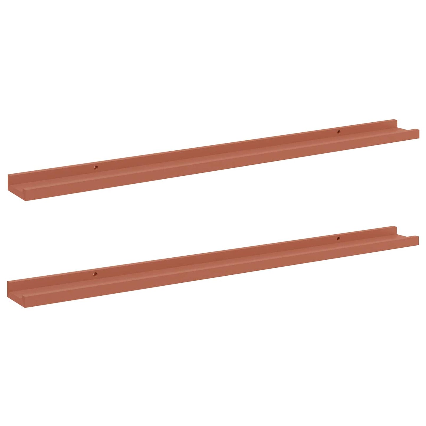 Sieninė lentyna 2 pcs Raudona 100 x 9 x 3 cm Apdirbta mediena