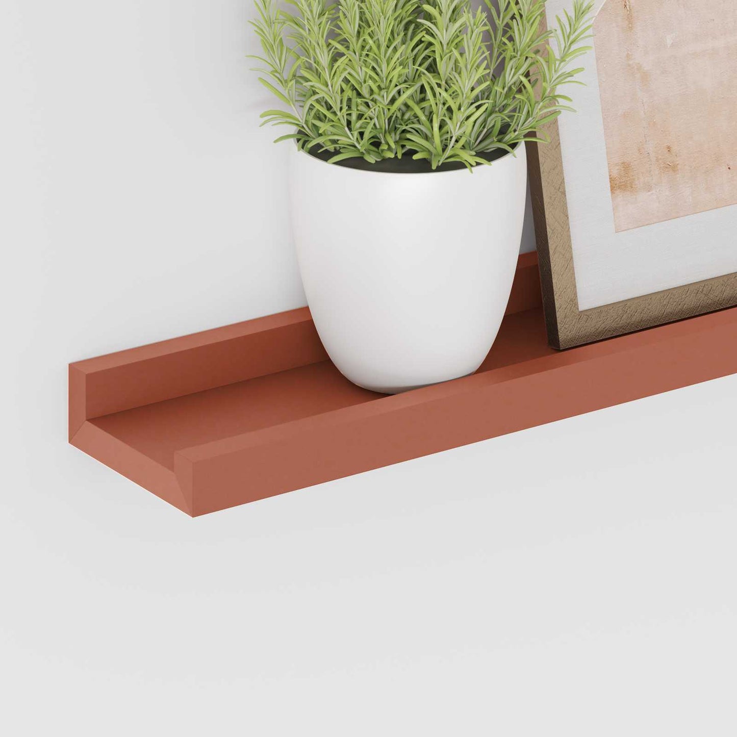 Sieninė lentyna 2 pcs Raudona 115 x 9 x 3 cm Apdirbta mediena