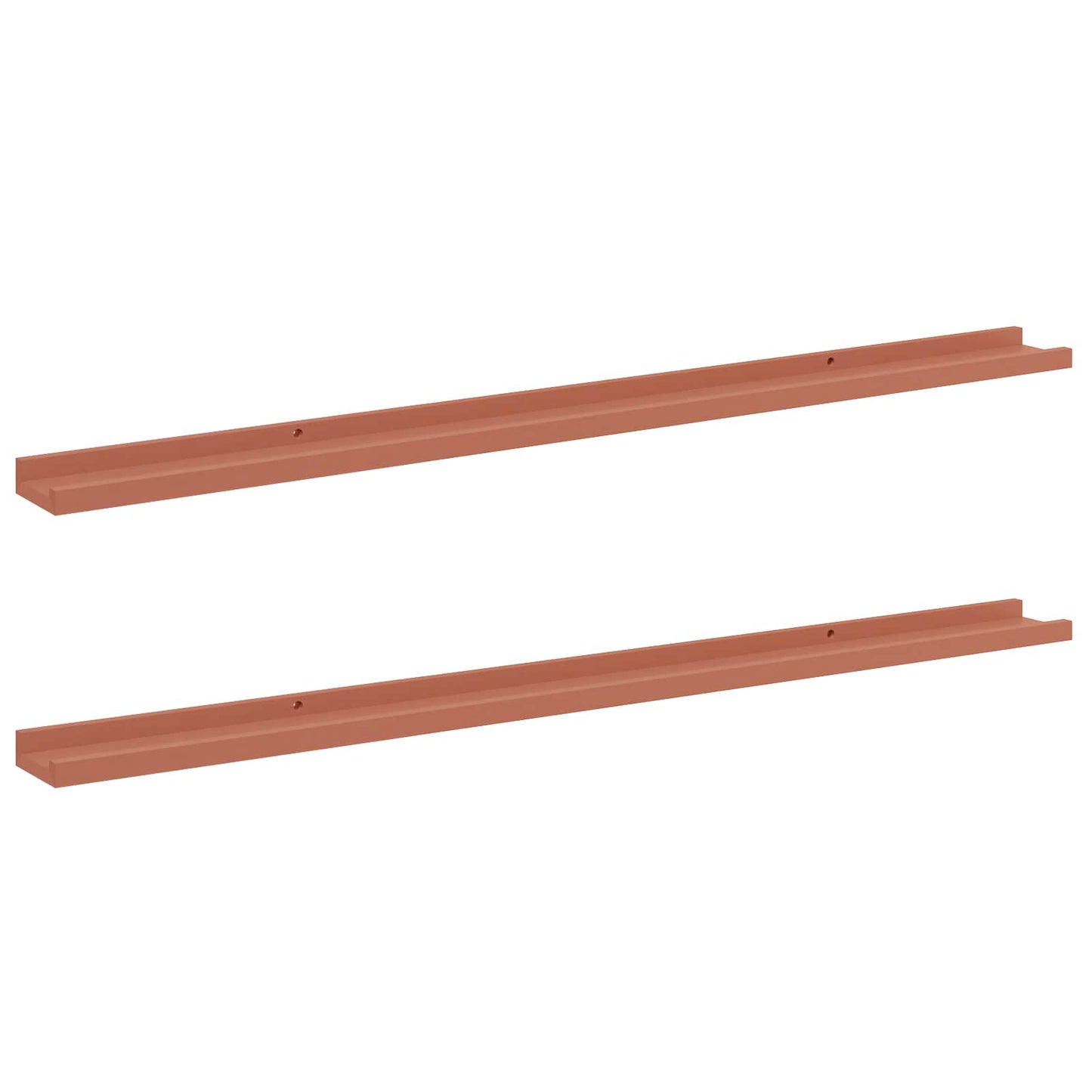 Sieninė lentyna 2 pcs Raudona 115 x 9 x 3 cm Apdirbta mediena