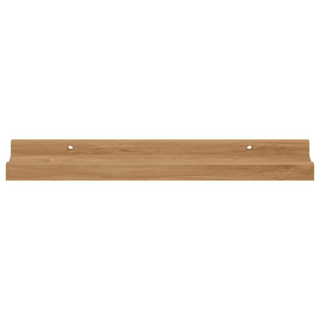 Sieninė lentyna 2 pcs Ruda 40 x 9 x 3 cm Apdirbta mediena
