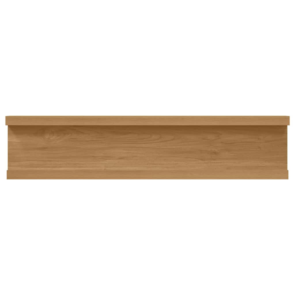 Sieninė lentyna 2 pcs Ruda 40 x 9 x 3 cm Apdirbta mediena