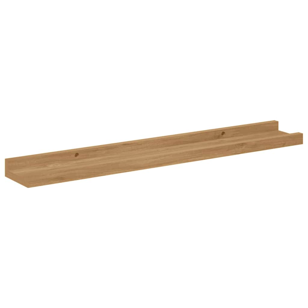Sieninės lentynos 2 pcs Ruda 60 x 9 x 3 cm Apdirbta mediena