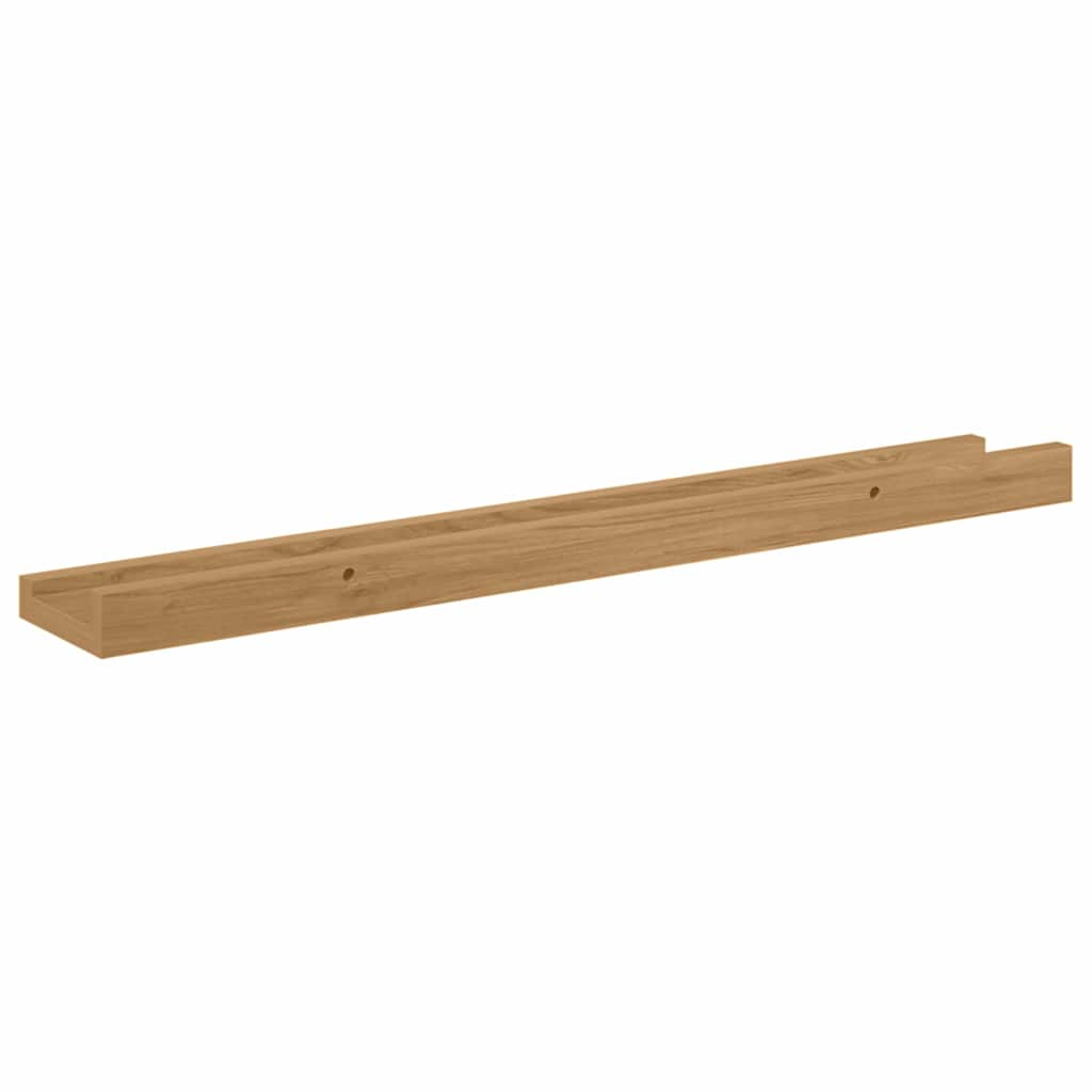 Sieninės lentynos 2 pcs Ruda 60 x 9 x 3 cm Apdirbta mediena