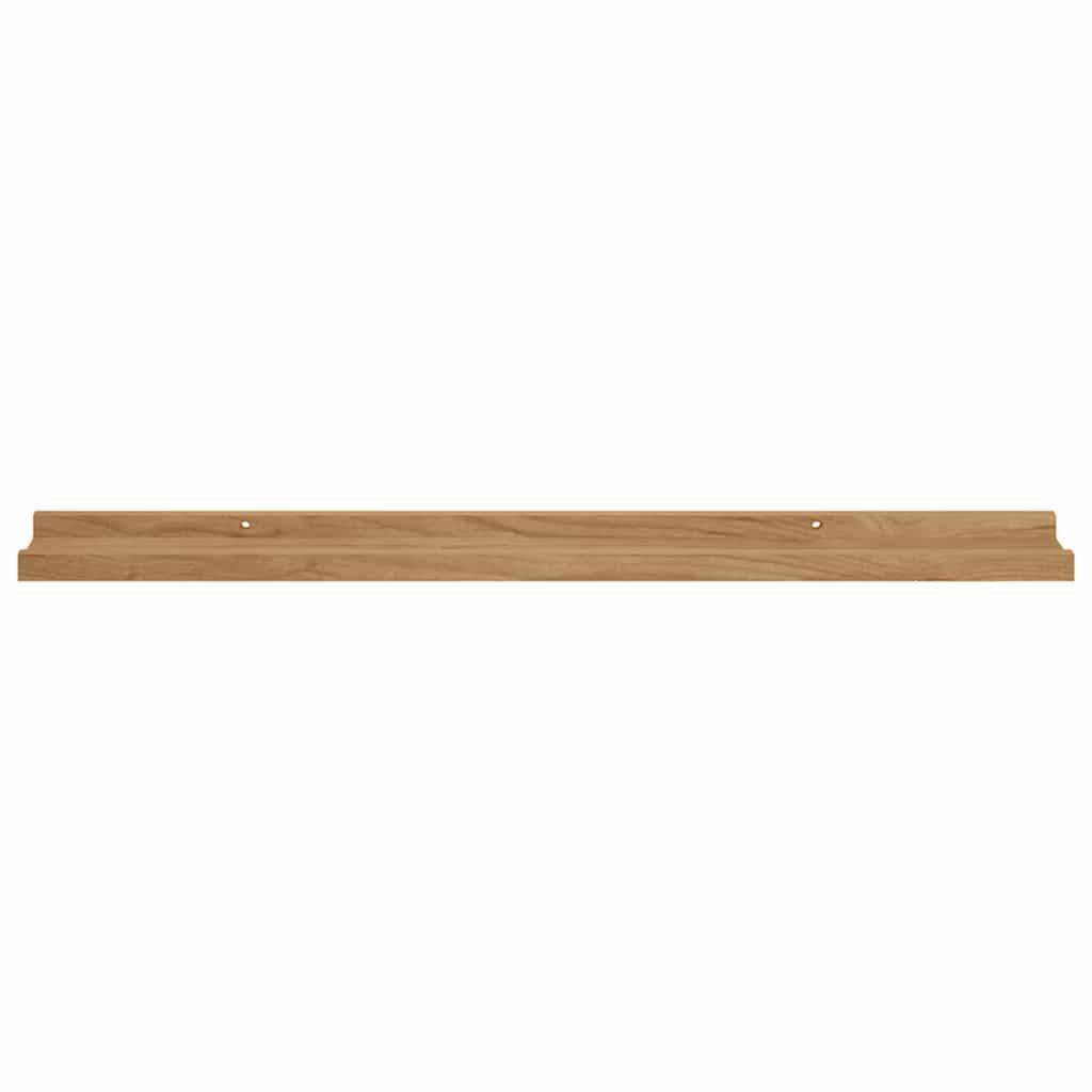 Sieninė lentyna 2 pcs Ruda 80 x 9 x 3 cm Apdirbta mediena