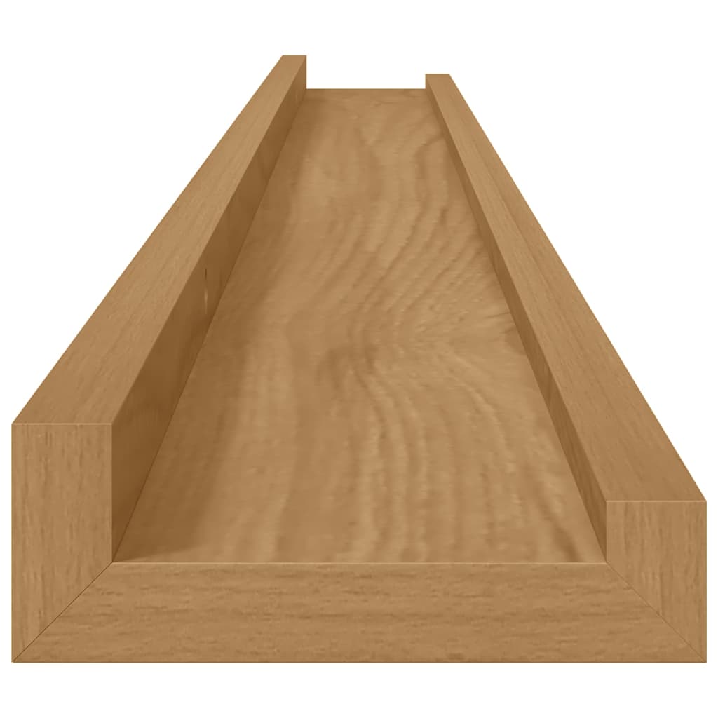 Sieninės lentynos 4 pcs Ruda 100 x 9 x 3 cm Apdirbta mediena