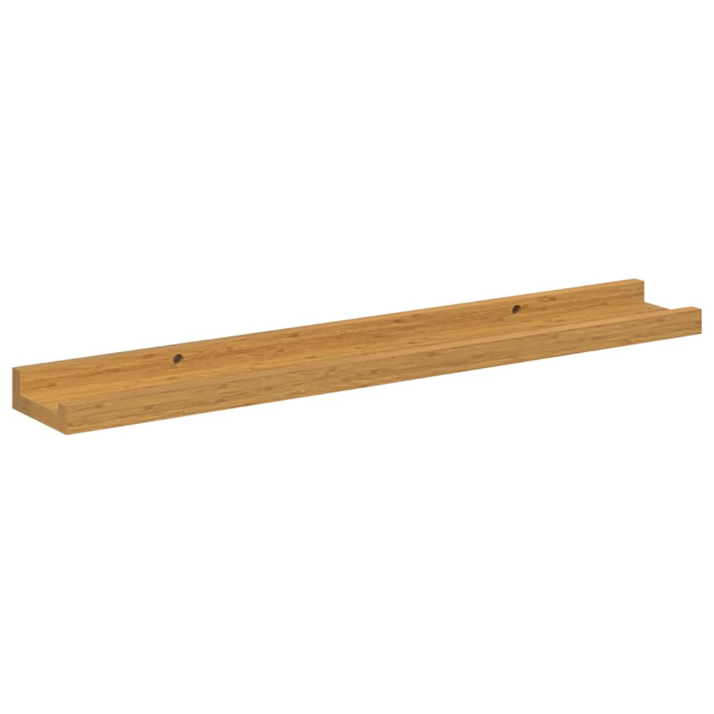 Sieninė lentyna 2 pcs Smėlio 60 x 9 x 3 cm Apdirbta mediena