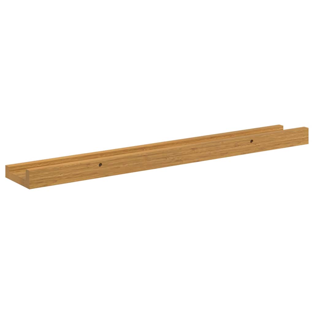 Sieninė lentyna 2 pcs Smėlio 60 x 9 x 3 cm Apdirbta mediena