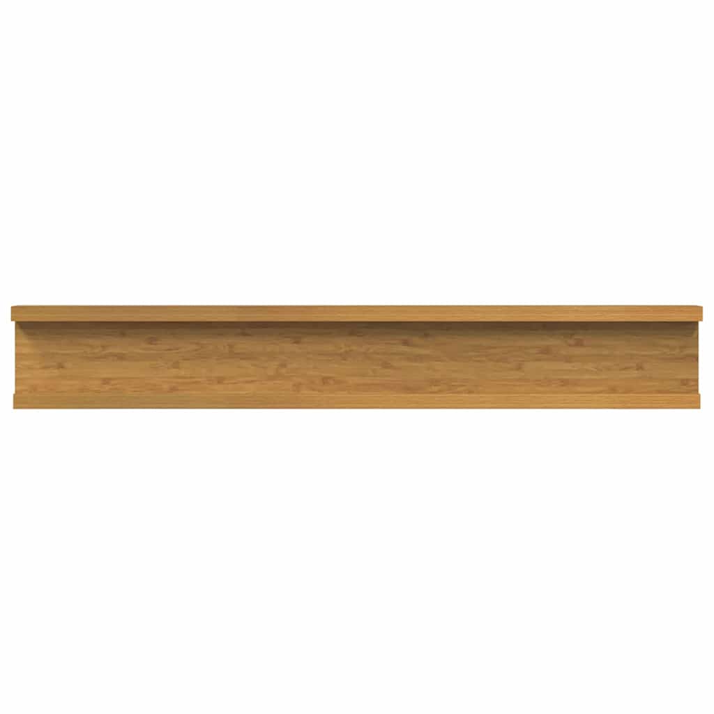 Sieninė lentyna 2 pcs Smėlio 60 x 9 x 3 cm Apdirbta mediena