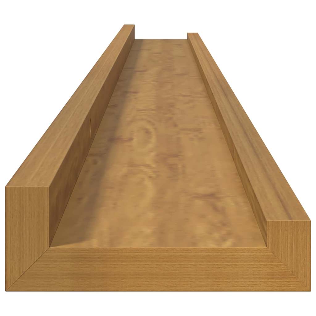 Sieninės lentynos 2 pcs Smėlio 100 x 9 x 3 cm Apdirbta mediena