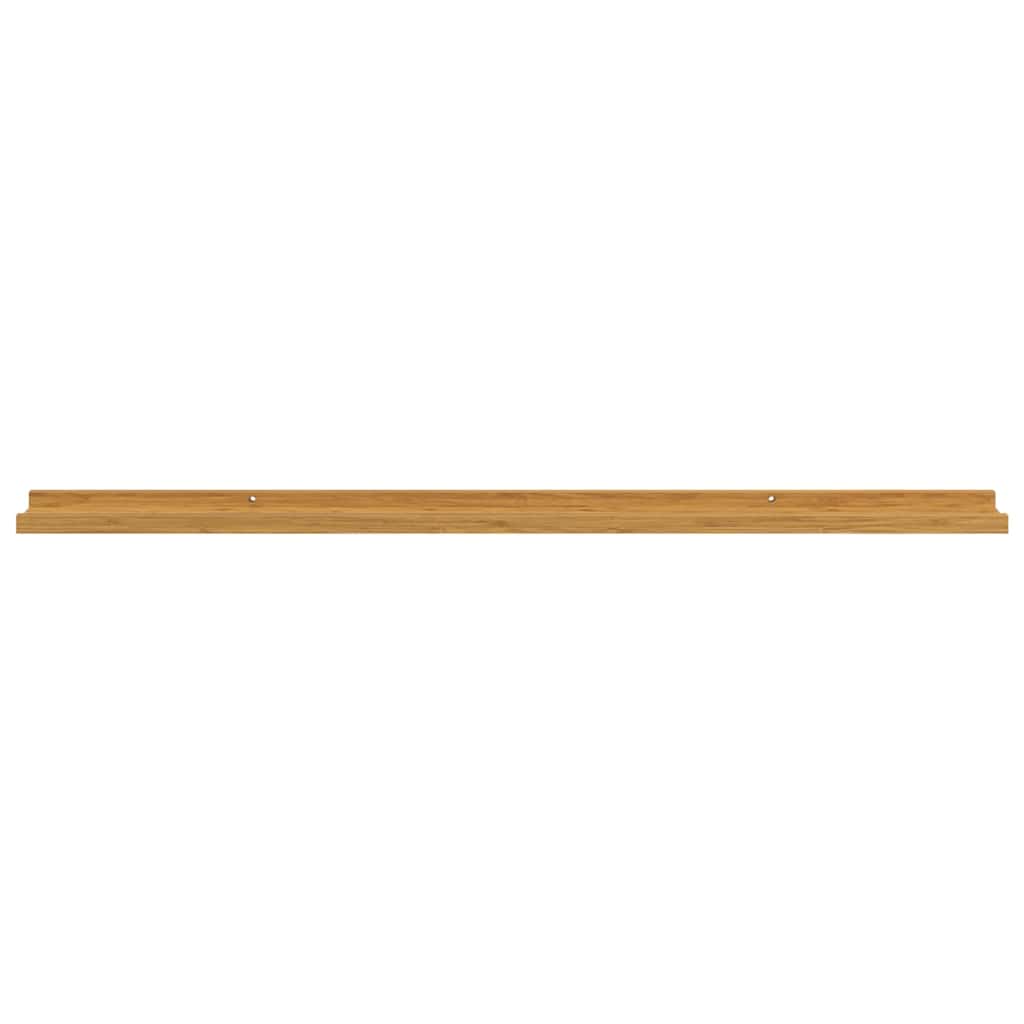 Sieninė lentyna 2 pcs Smėlio 115 x 9 x 3 cm Apdirbta mediena