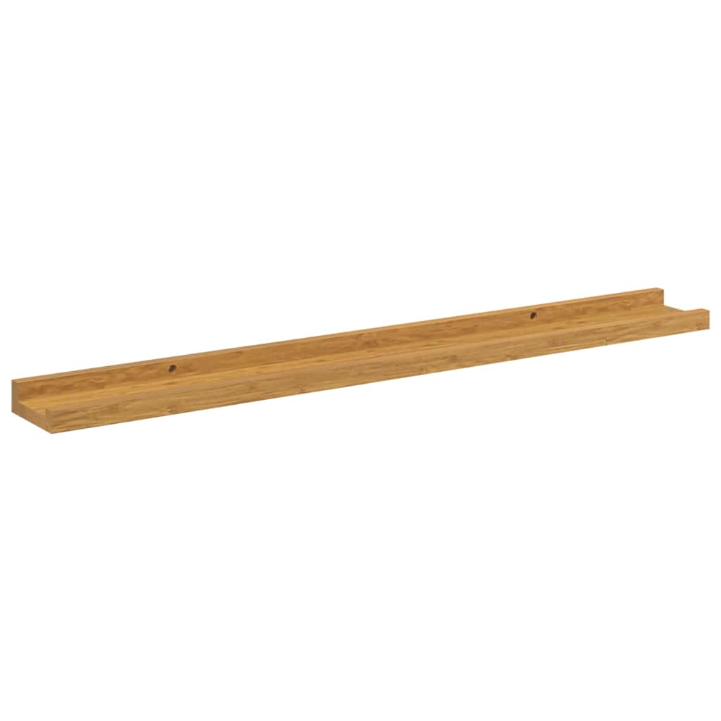 Sieninė lentyna 4 pcs Smėlio 80 x 9 x 3 cm Apdirbta mediena