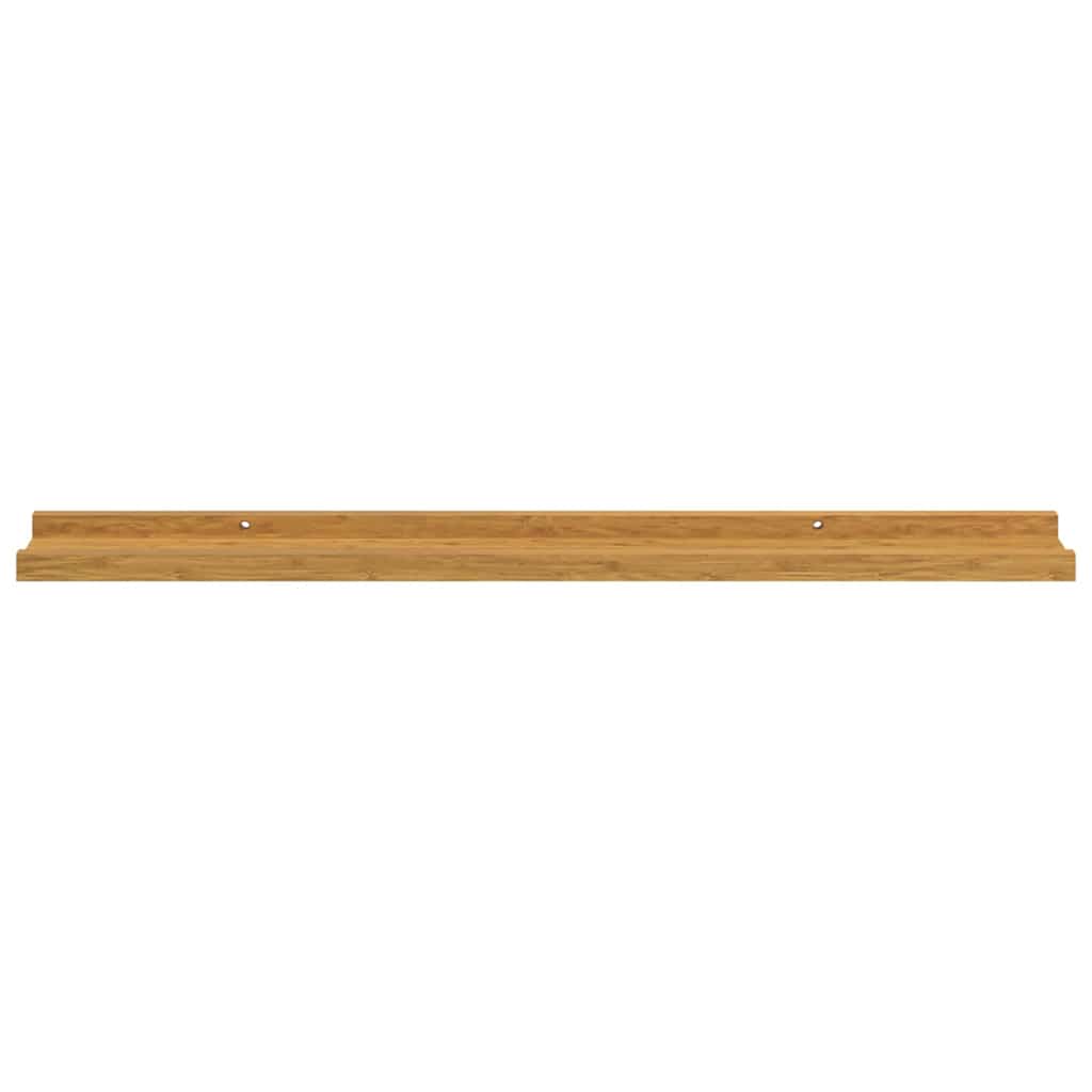 Sieninė lentyna 4 pcs Smėlio 80 x 9 x 3 cm Apdirbta mediena