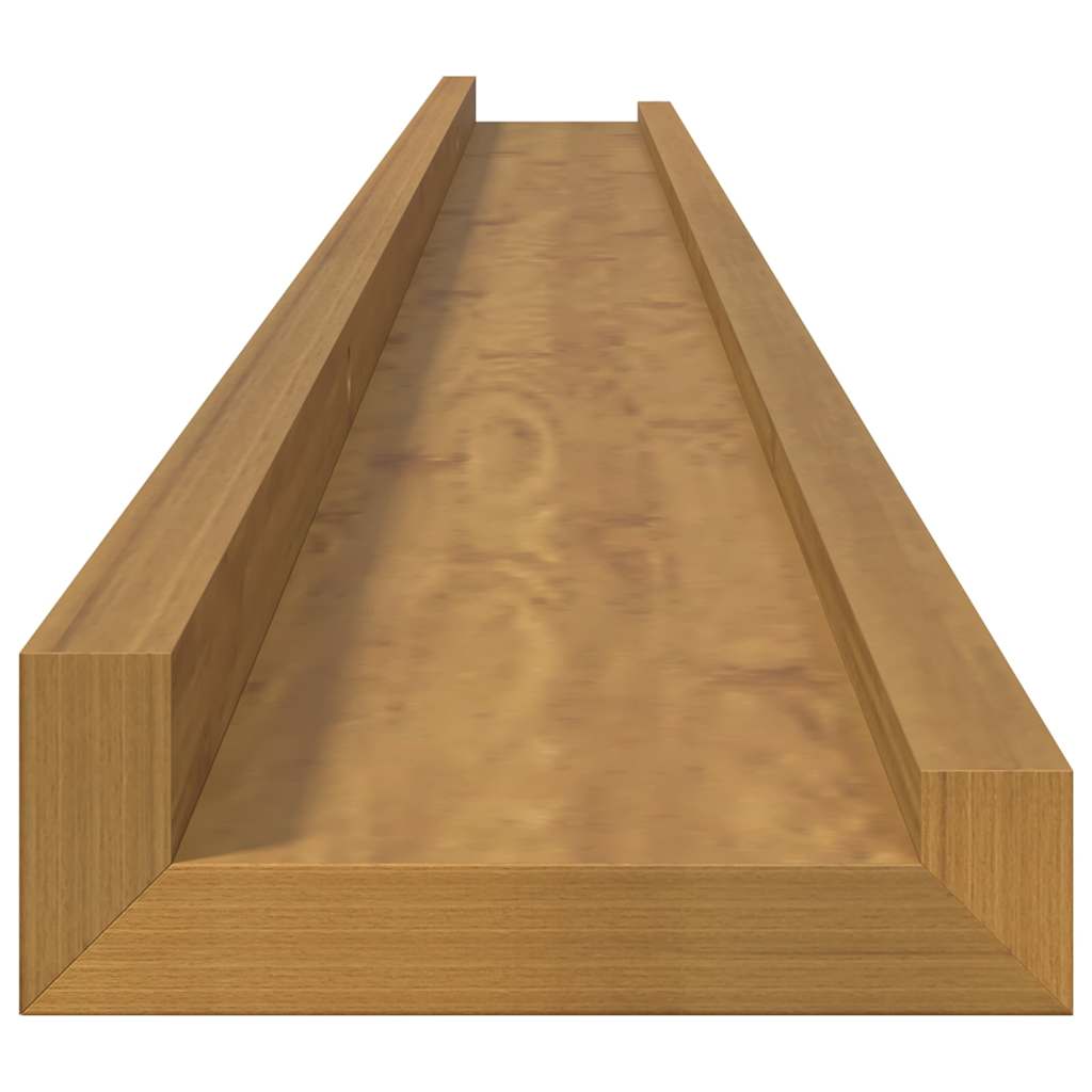 Sieninė lentyna 4 pcs Smėlio 115 x 9 x 3 cm Apdirbta mediena