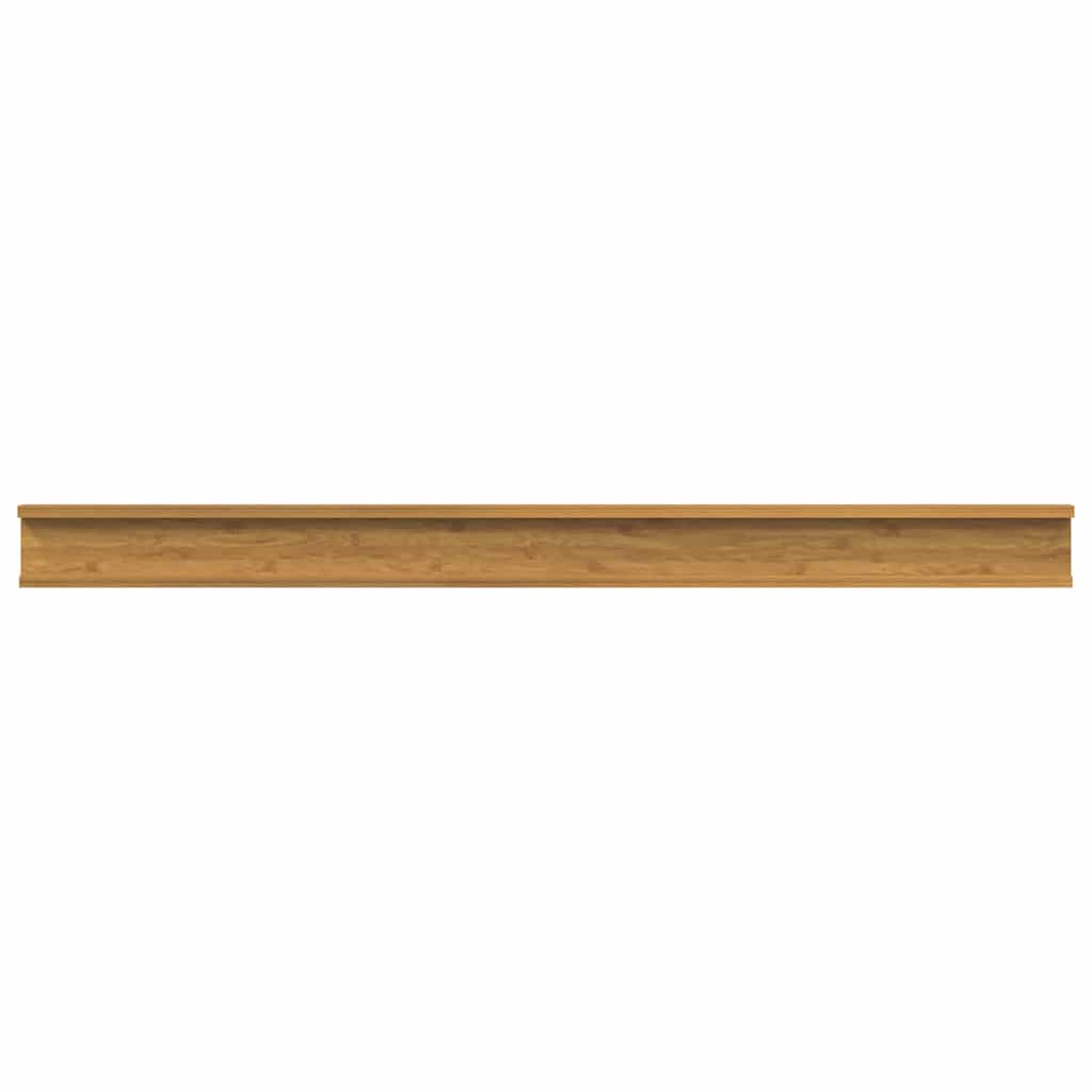 Sieninė lentyna 4 pcs Smėlio 115 x 9 x 3 cm Apdirbta mediena