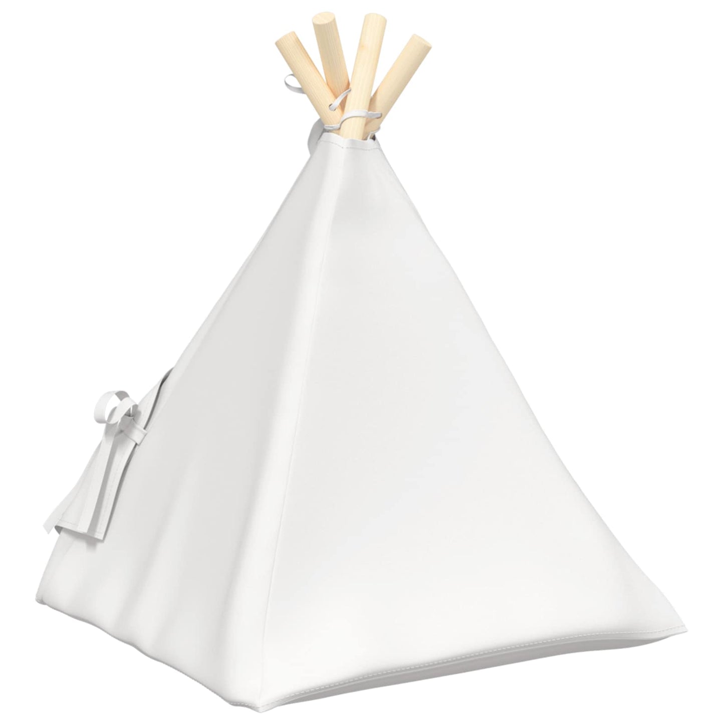 Gyvūnų teepee su pagalve Balta 40 x 40 x 50 cm Poliesteris