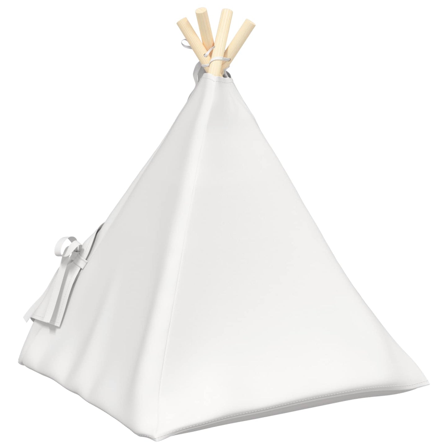 Gyvūnų teepee su pagalve Balta 50 x 50 x 60 cm Poliesteris