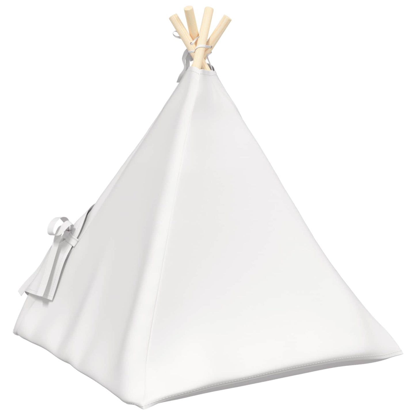Gyvūnų teepee su pagalve Balta 60 x 60 x 70 cm Poliesteris