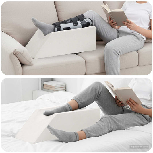Koja pagalvė 68 x 25 x 21,5 cm Tvirtas PU putos Balta