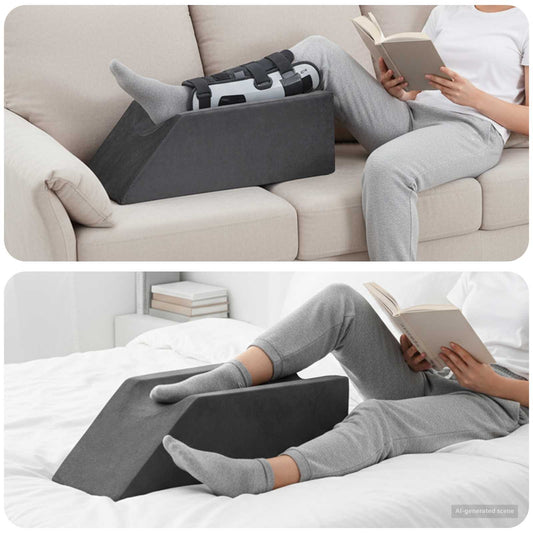 Koja pagalvė 68 x 25 x 21,5 cm Tvirtas PU putos Pilka