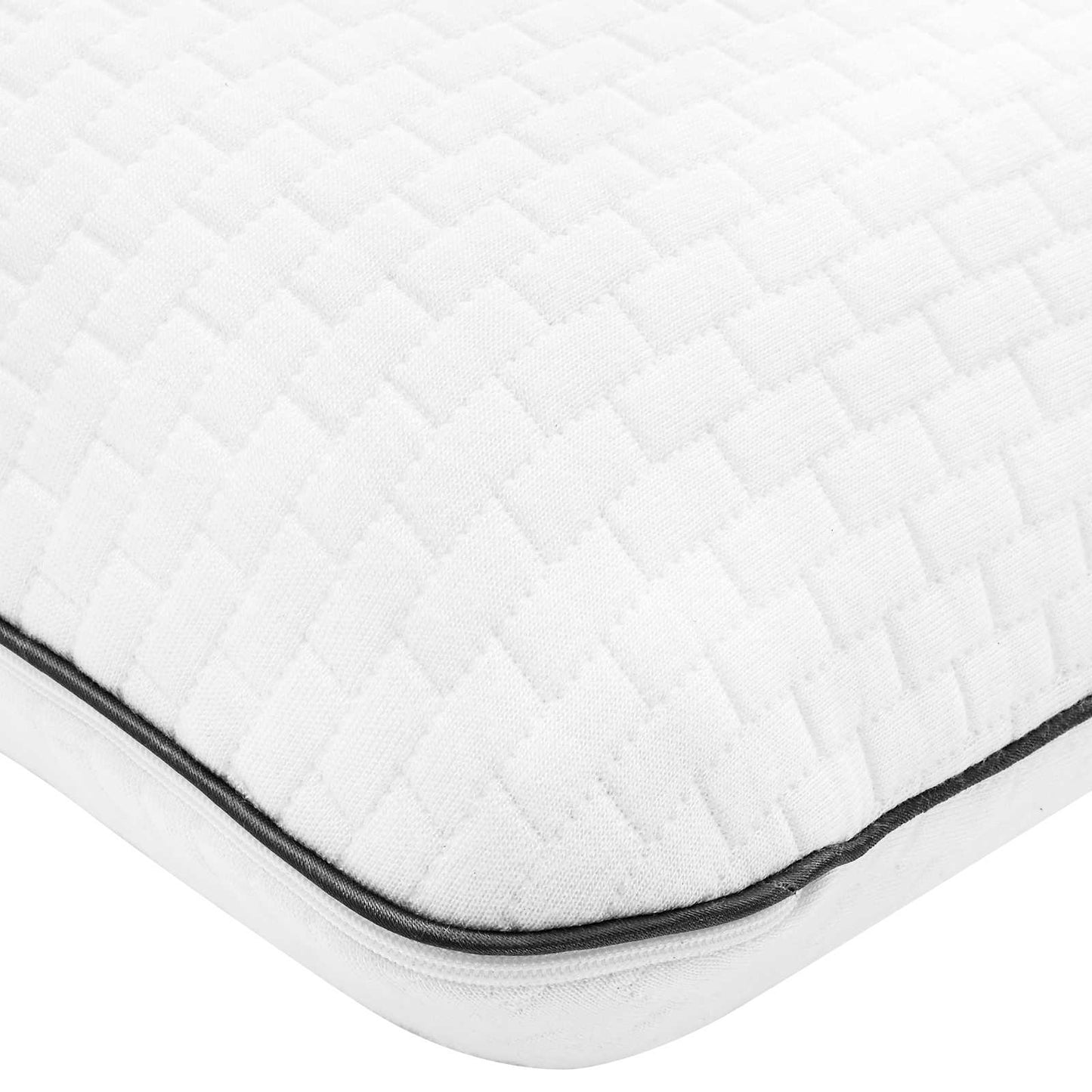 Miegamoji pagalvė Paprastas Balta 80 x 35 x 10 cm Gelio putos