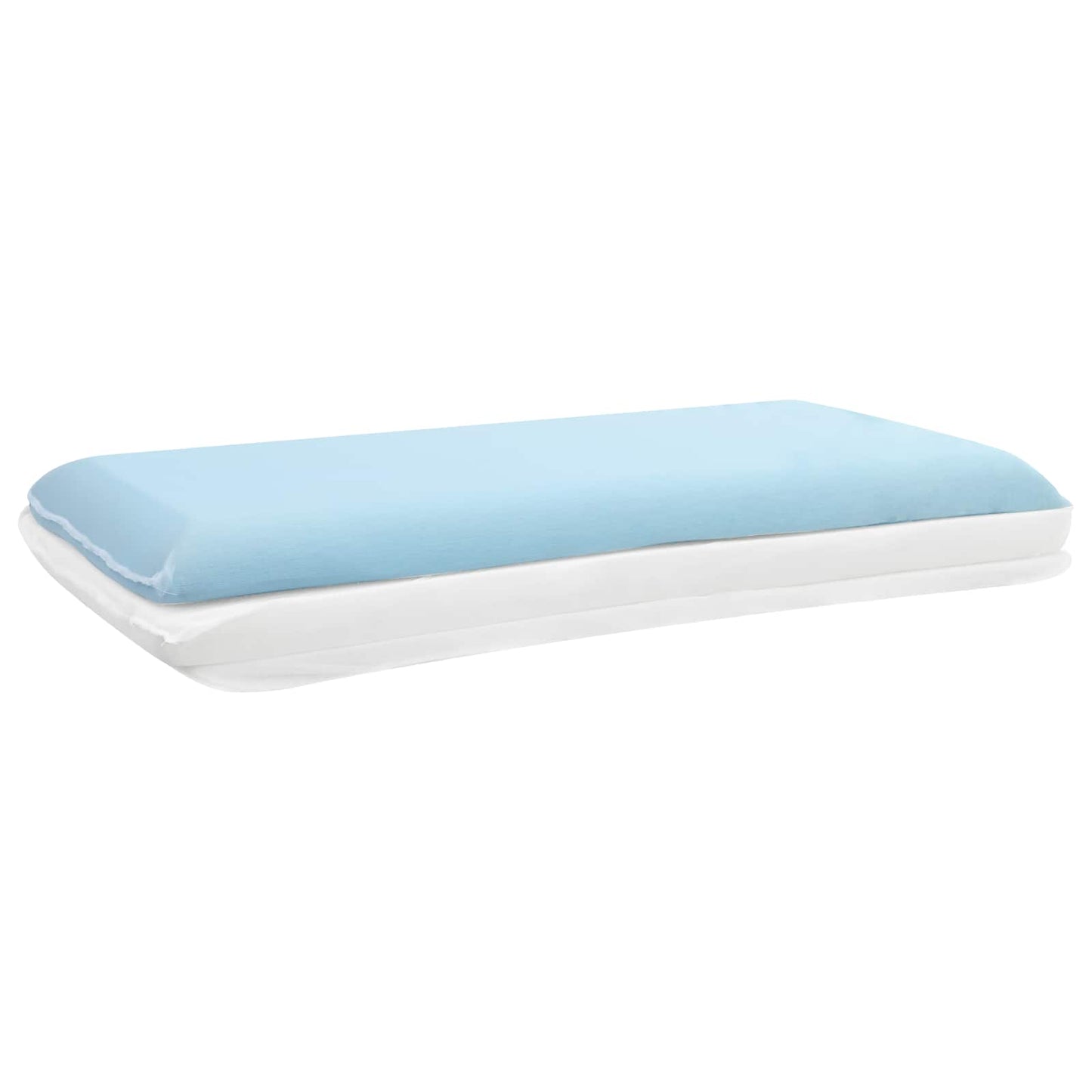 Miegamoji pagalvė Paprastas Balta 80 x 35 x 10 cm Gelio putos