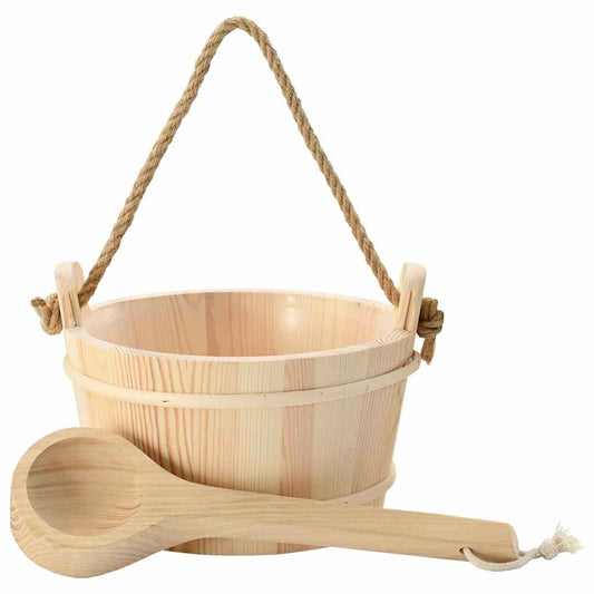 Pirties kibiras 2 pcs Ruda Kietas Pušies Medis ir Kanapės