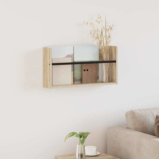 Žurnalų stovas Sonoma ąžuolas 60 x 12 x 30 cm Apdirbta mediena