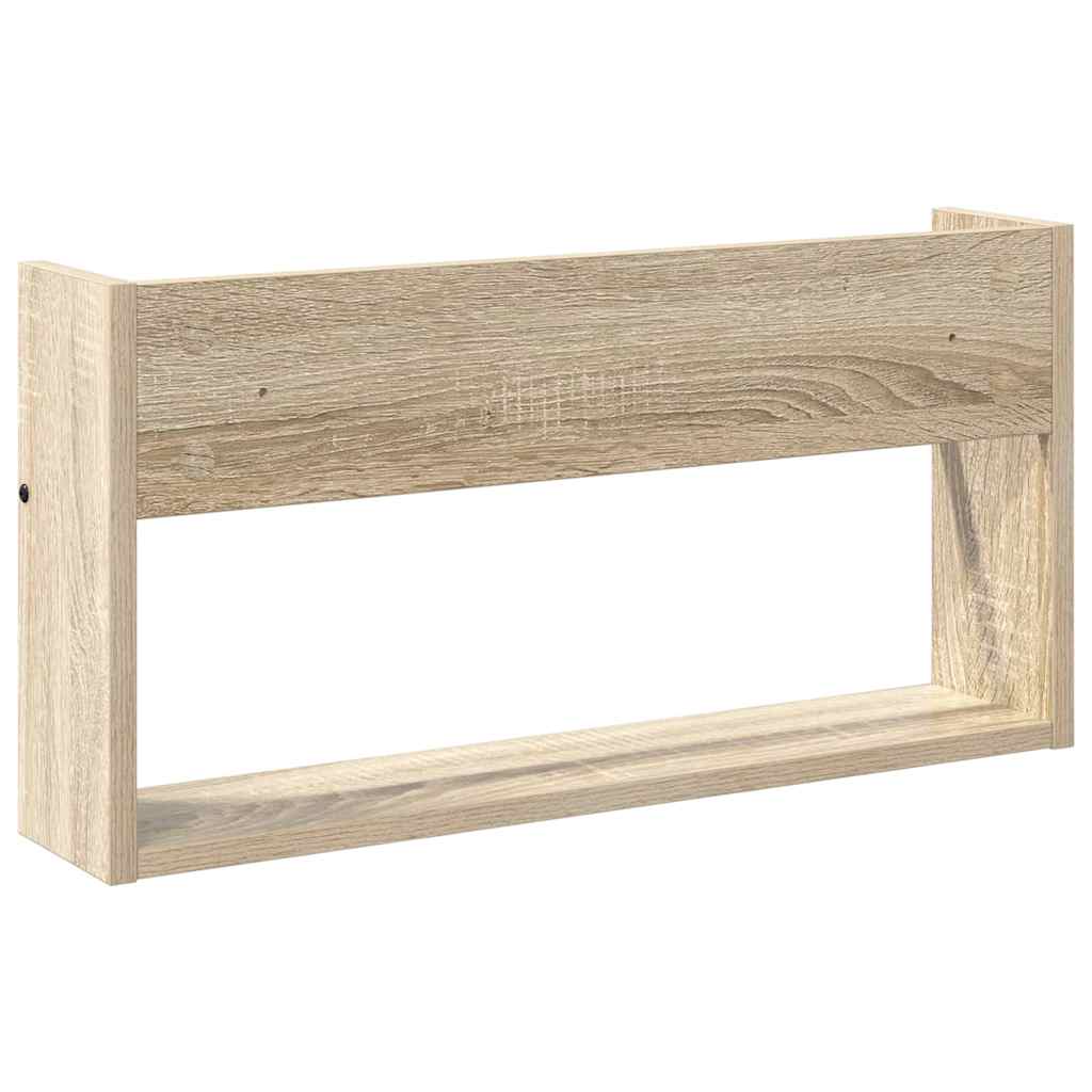 Žurnalų stovas Sonoma ąžuolas 60 x 12 x 30 cm Apdirbta mediena