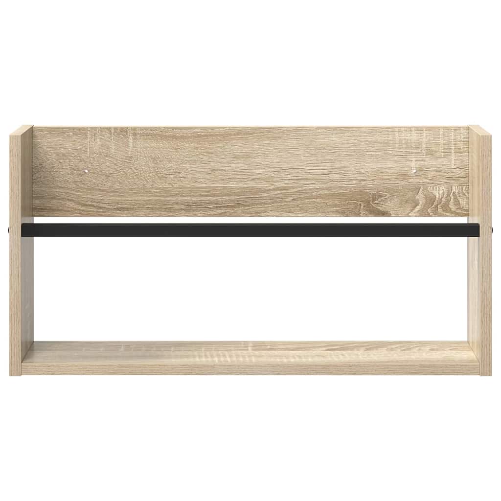 Žurnalų stovas Sonoma ąžuolas 60 x 12 x 30 cm Apdirbta mediena