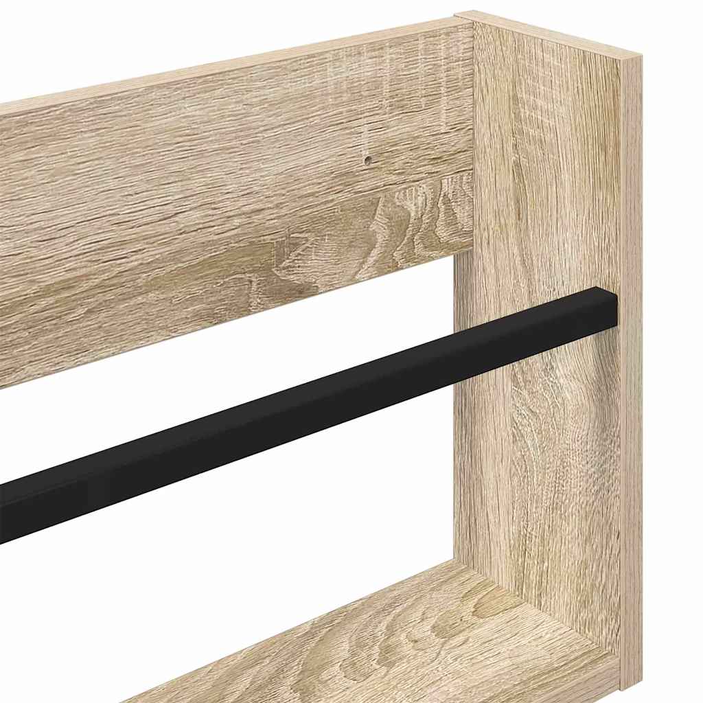 Žurnalų stovas su lentyna 2 pcs Sonoma ąžuolas 60 x 12 x 30 cm