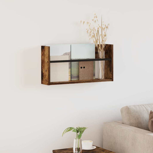 Žurnalų stovas Rūkyta ąžuolas 60 x 12 x 30 cm Apdirbta mediena