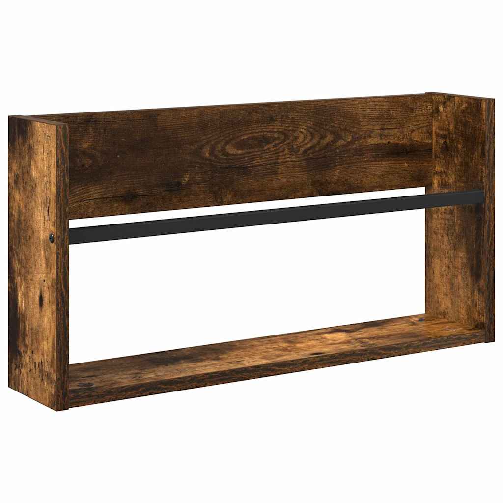 Žurnalų stovas Rūkyta ąžuolas 60 x 12 x 30 cm Apdirbta mediena