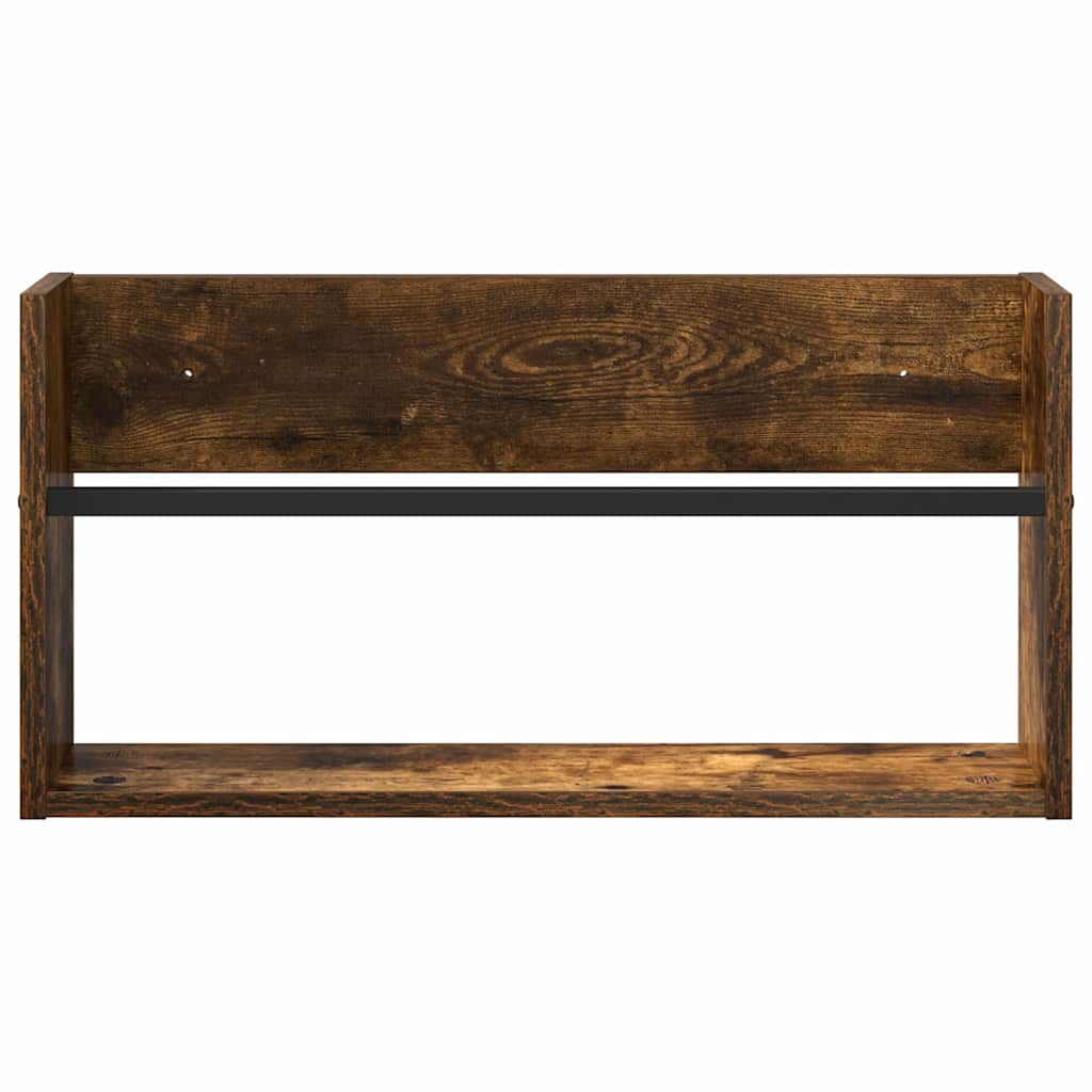 Žurnalų stovas Rūkyta ąžuolas 60 x 12 x 30 cm Apdirbta mediena