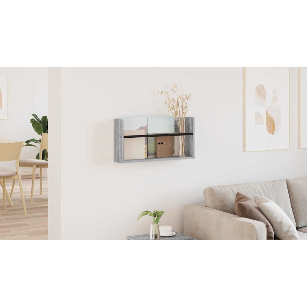 Žurnalų stovas Pilkas Sonoma 60 x 12 x 30 cm Apdirbta mediena
