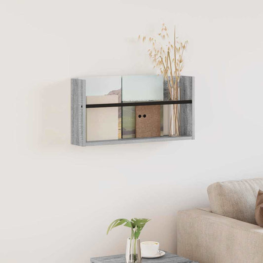 Žurnalų stovas Pilkas Sonoma 60 x 12 x 30 cm Apdirbta mediena