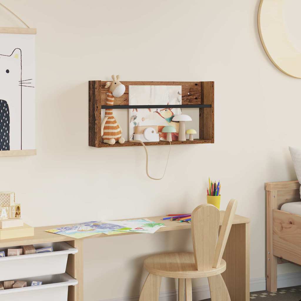 Žurnalų stovas Senas medis 60 x 12 x 30 cm Apdirbta mediena