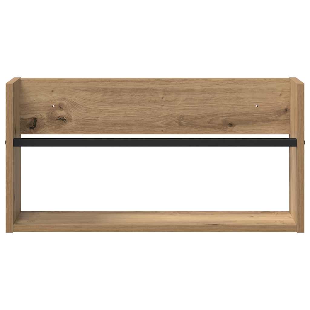 Žurnalų stovas su lentyna Amatininkų ąžuolas 60 x 12 x 30 cm